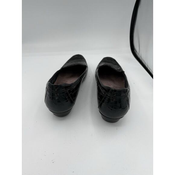 Clarks Artisan Loafers Womens 9 Keesha Luca Slip On Crocodile Patent Leather A1 - Picture 7 of 10